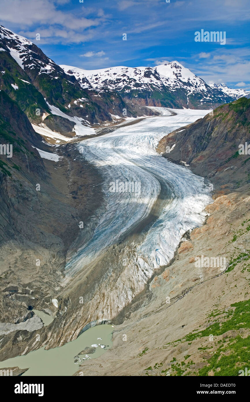 Il ghiacciaio di salmone, Canada, British Columbia, Tongass National Forest, Misty Fjords National Monument Foto Stock