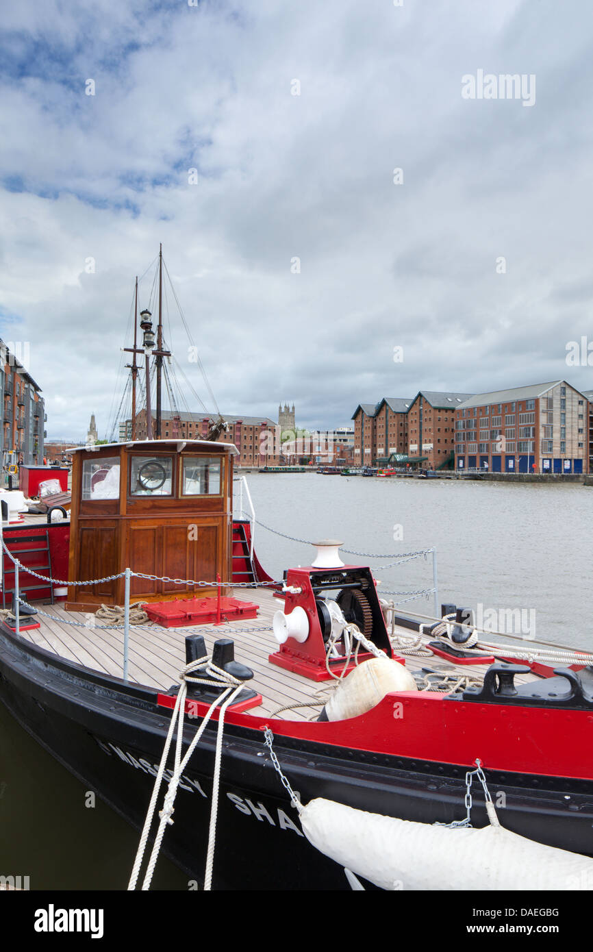 Docks Vittoriano, Gloucester, Gloucestershire, England, Regno Unito Foto Stock