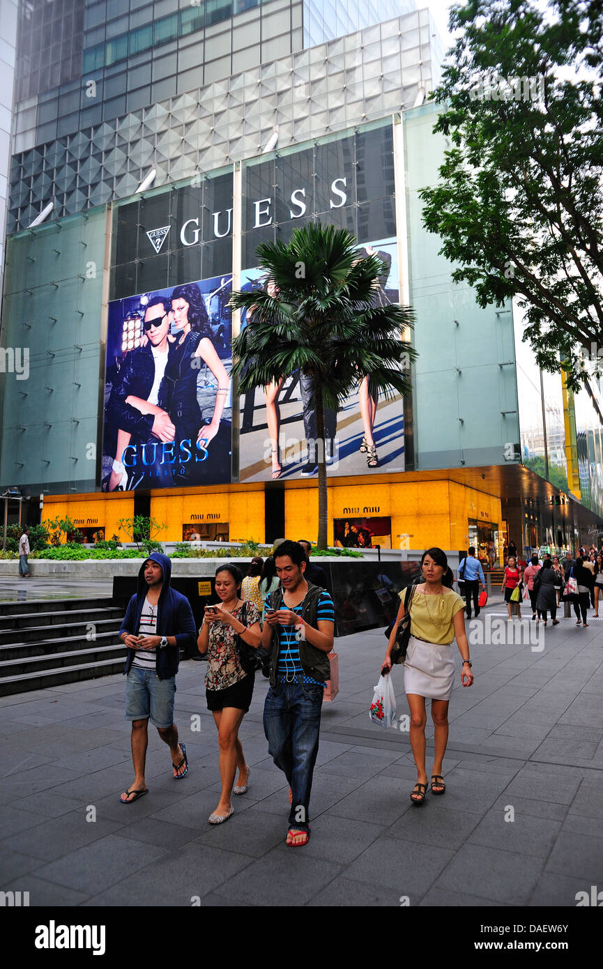 Orchard Road Singapore Foto Stock