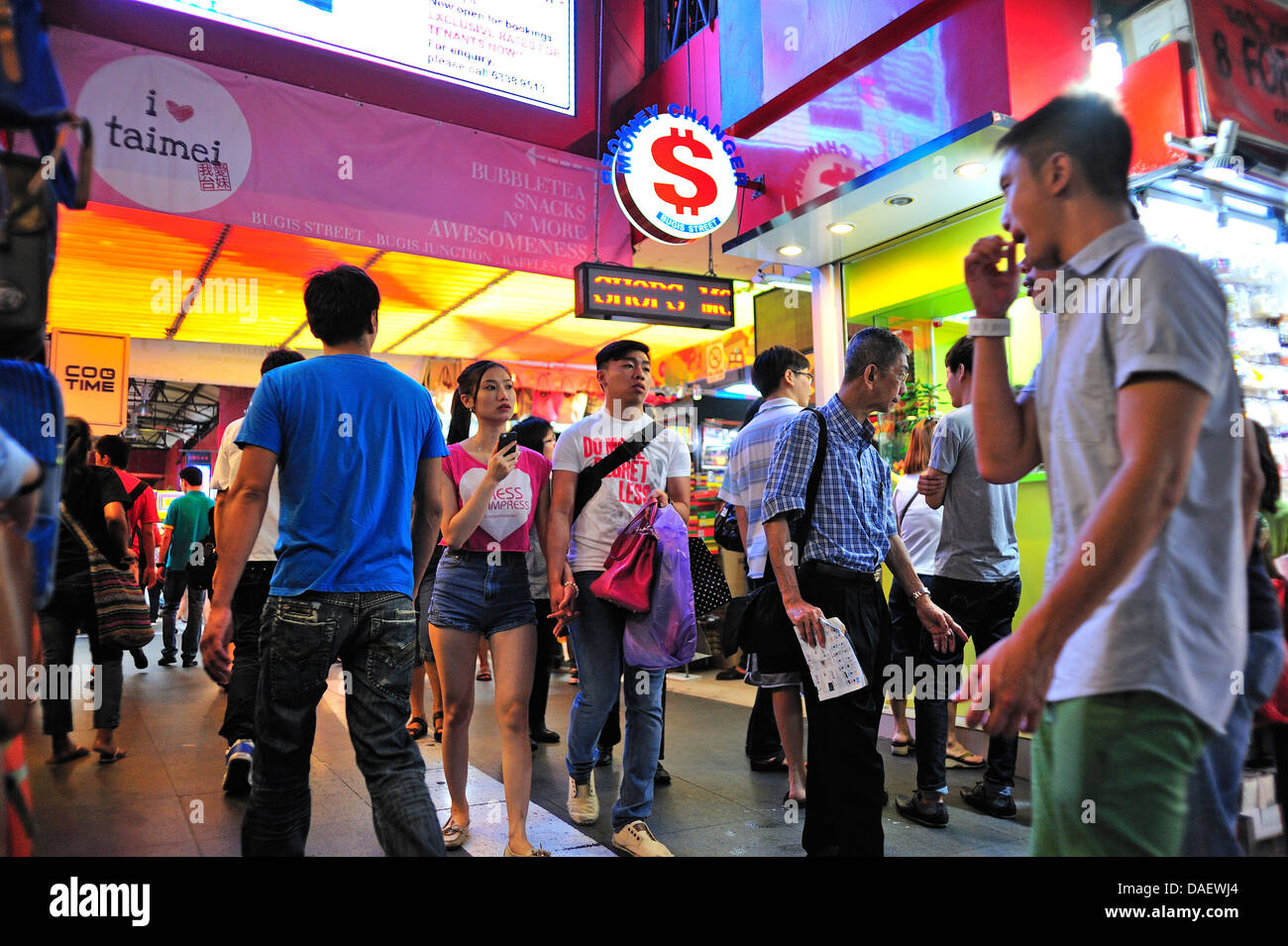 Il Bugis Street Market Singapore Foto Stock