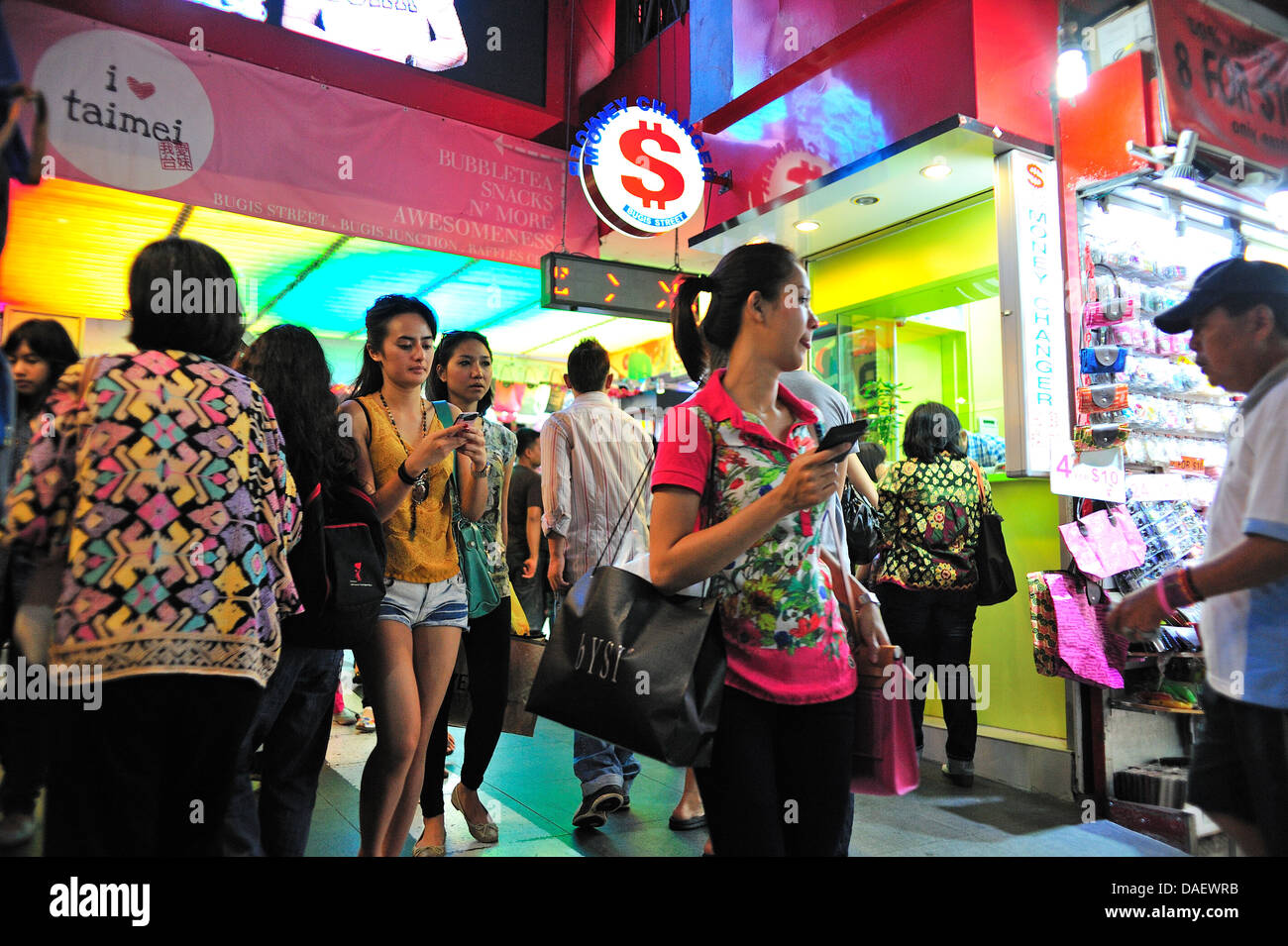 Il Bugis Street Market Singapore Foto Stock