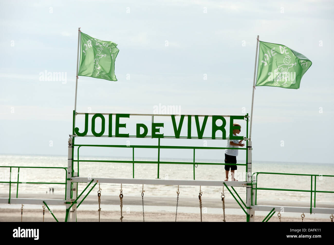 La joie de vivre di felicità Le Touquet Francia Foto Stock