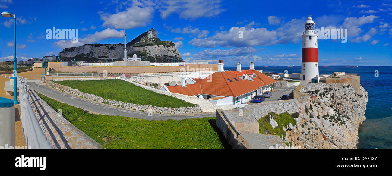 Trinità di Gibilterra Faro e Rocca di Gibilterra Gibilterra Foto Stock