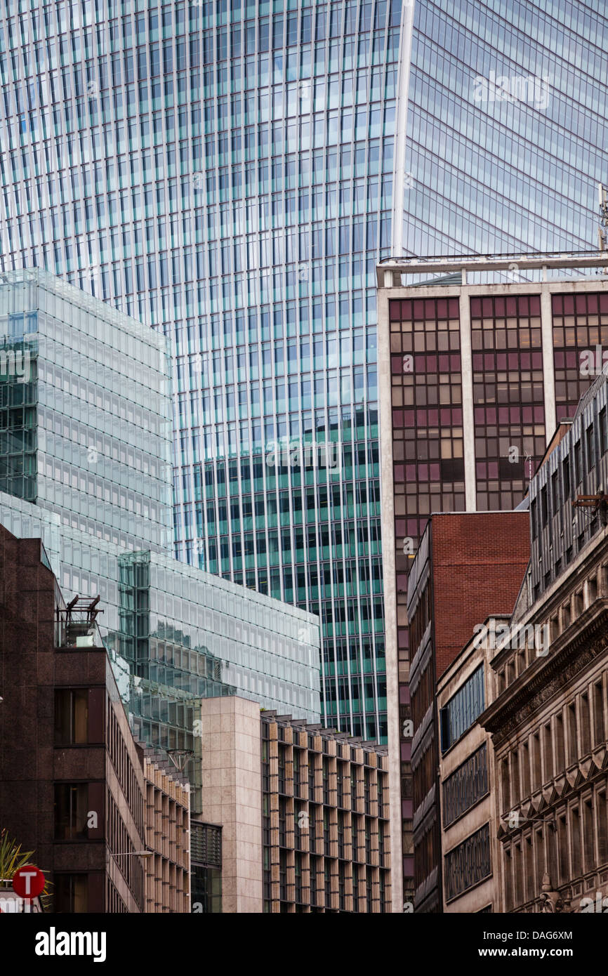 Edifici per uffici nella città di Londra,Fenchurch Street,Londra,Inghilterra Foto Stock