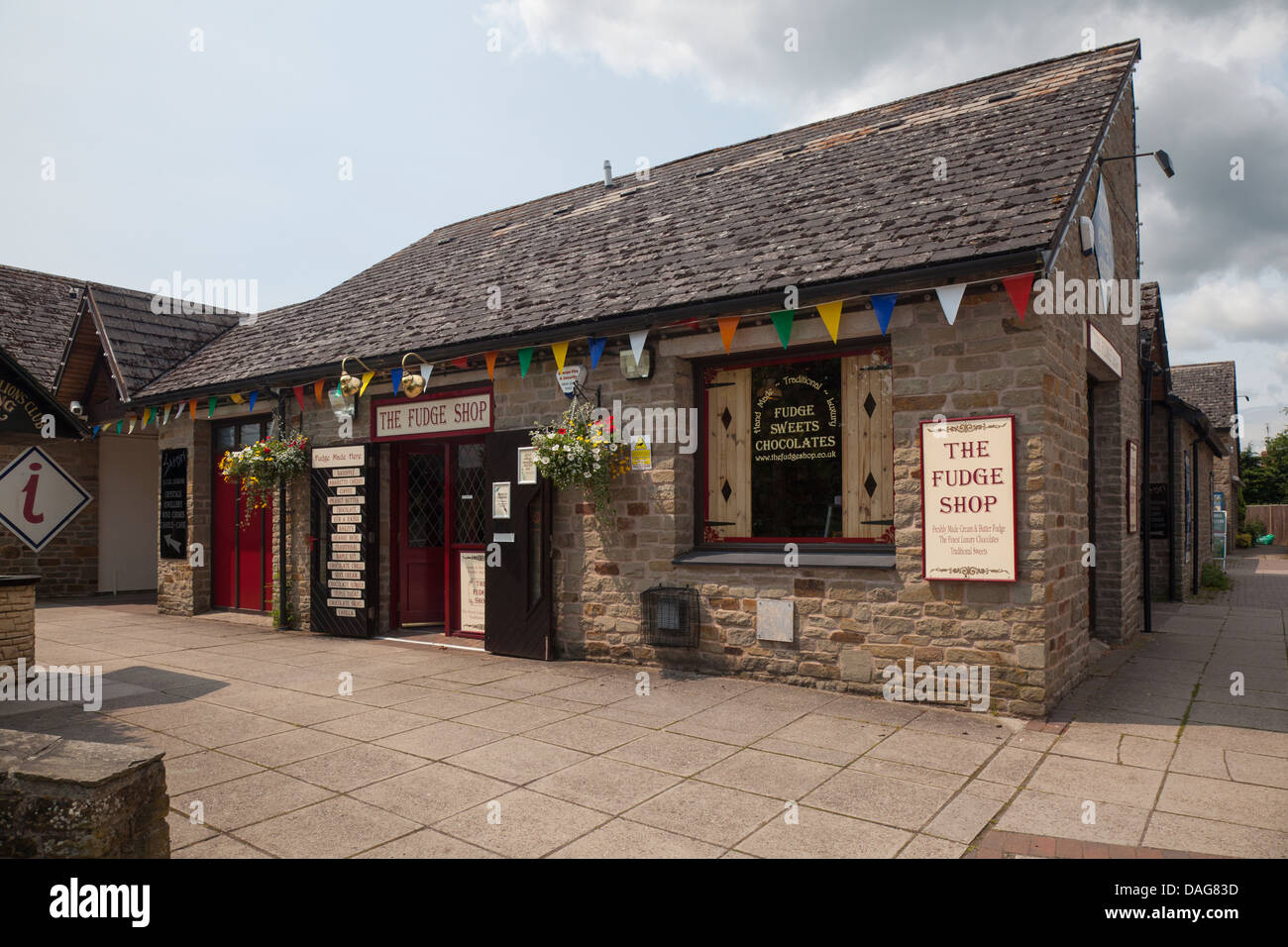 Il Fudge Shop in Hay-on-Wye Powys Wales UK Foto Stock