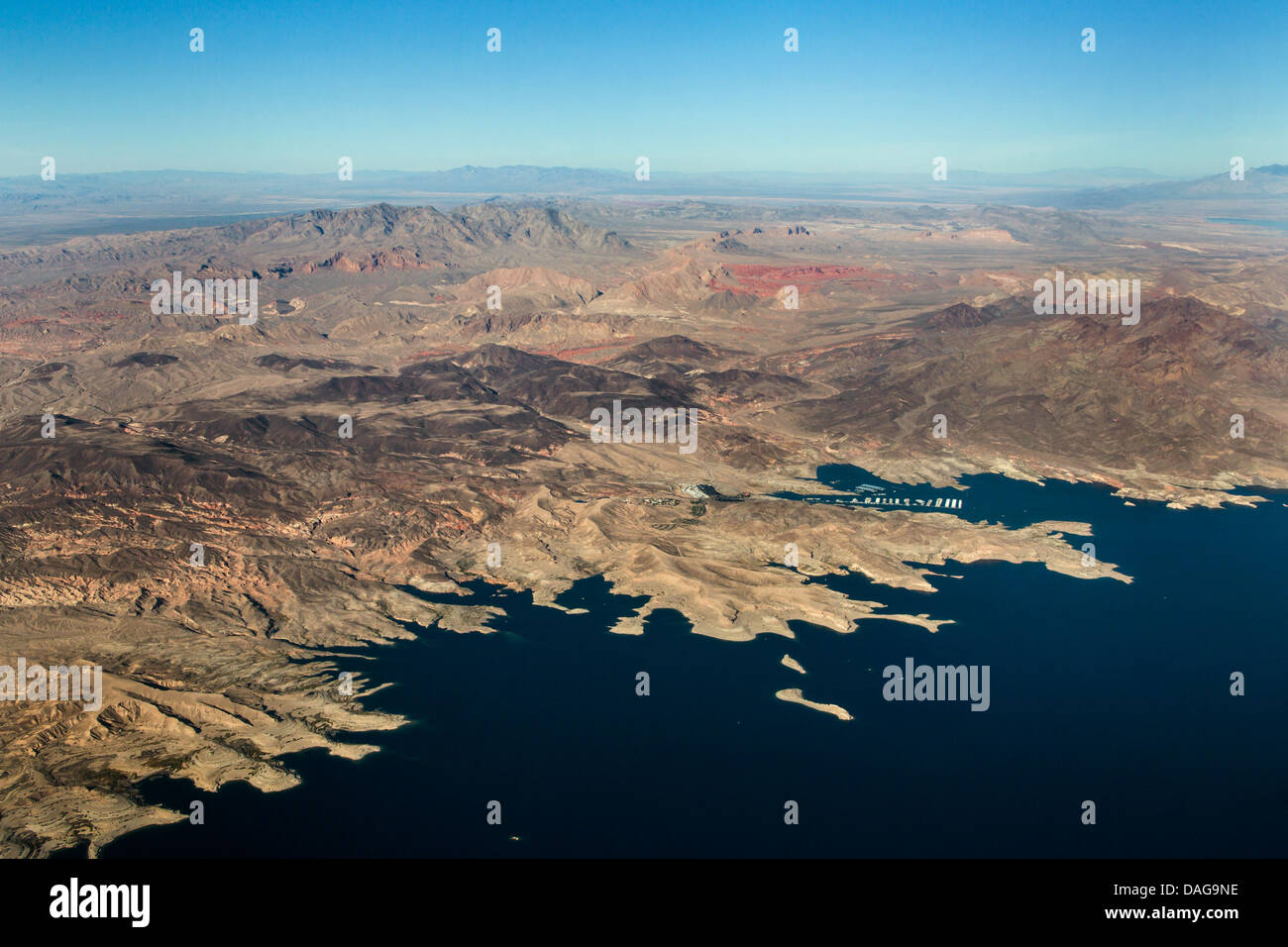 Callville Bay marina presso il Lago Mead, STATI UNITI D'AMERICA, Nevada, Las Vegas Foto Stock