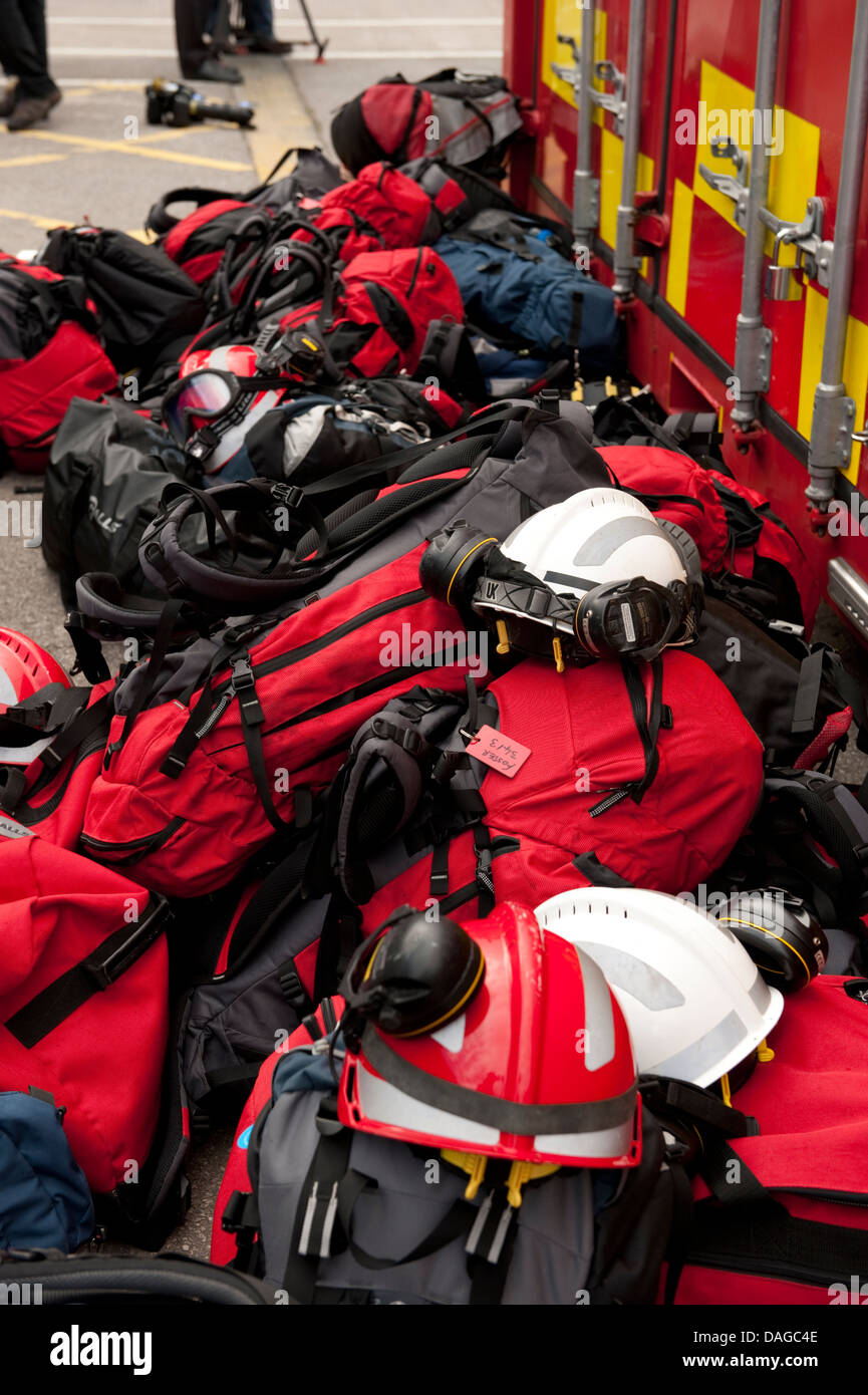 Fire & Rescue USAR attrezzature di salvataggio PPE Foto Stock