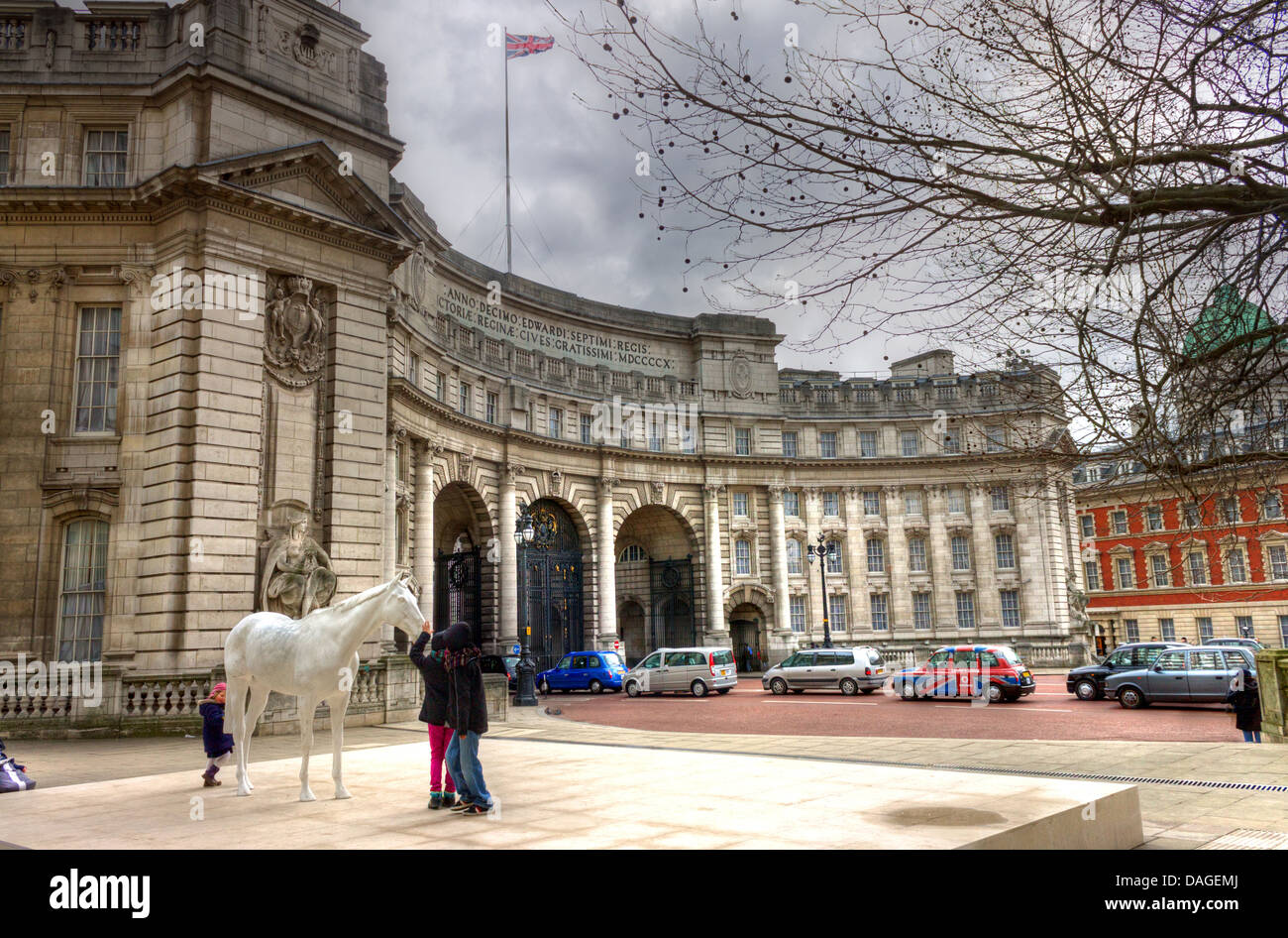 Regno Unito, Inghilterra, Londra, Admiralty Arch Foto Stock