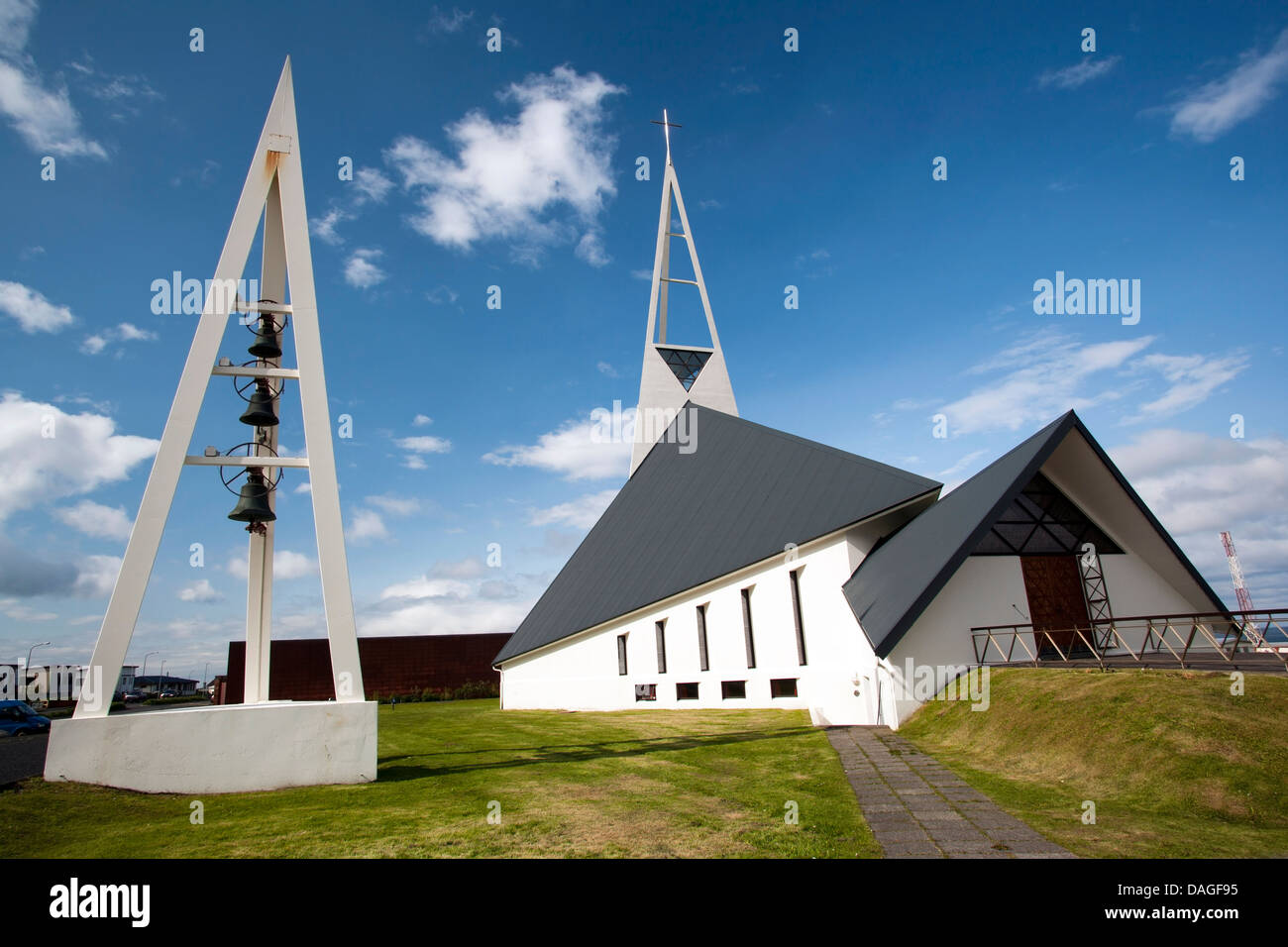 Chiesa Olafsvik - Penisola Snaefellsnes - West Islanda Foto Stock