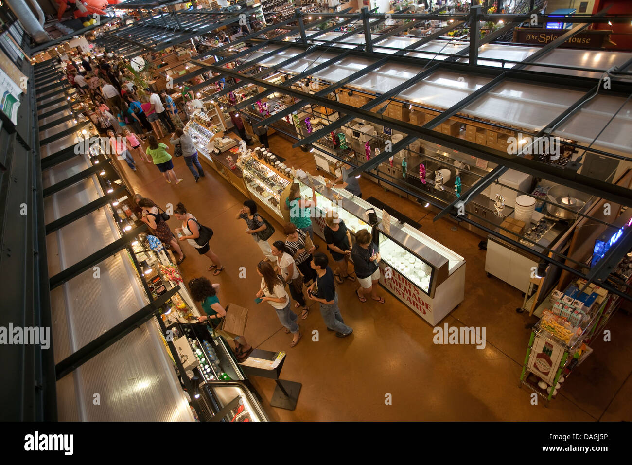 Milwaukee Public Market è visto in Milwaukee Foto Stock