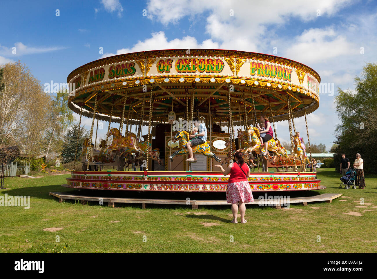 Merry-go-round di Millets Farm, Oxfordshire 4 Foto Stock