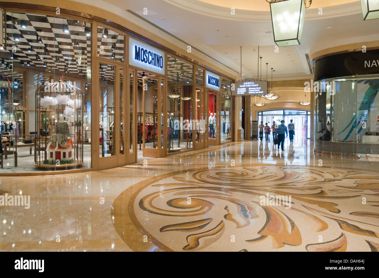 Interior Macao Casino Hotel Shopping Centre Foto Stock