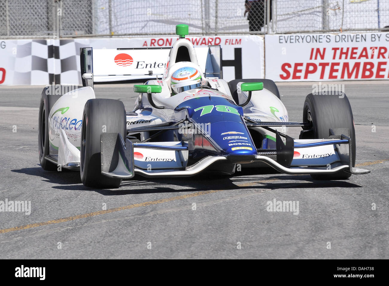 Toronto, Ontario, Canada. 13 Luglio, 2013. Toronto, Ontario, Canada, 13 luglio 2013. Simona De Silvestro (78) in azione durante la Honda Indy Toronto a Exhibition Place, Toronto luglio 13th.Gerry Angus/CSM/Alamy Live News Foto Stock