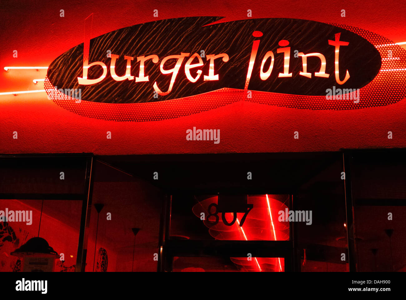 Burger comune, San Francisco CA Foto Stock