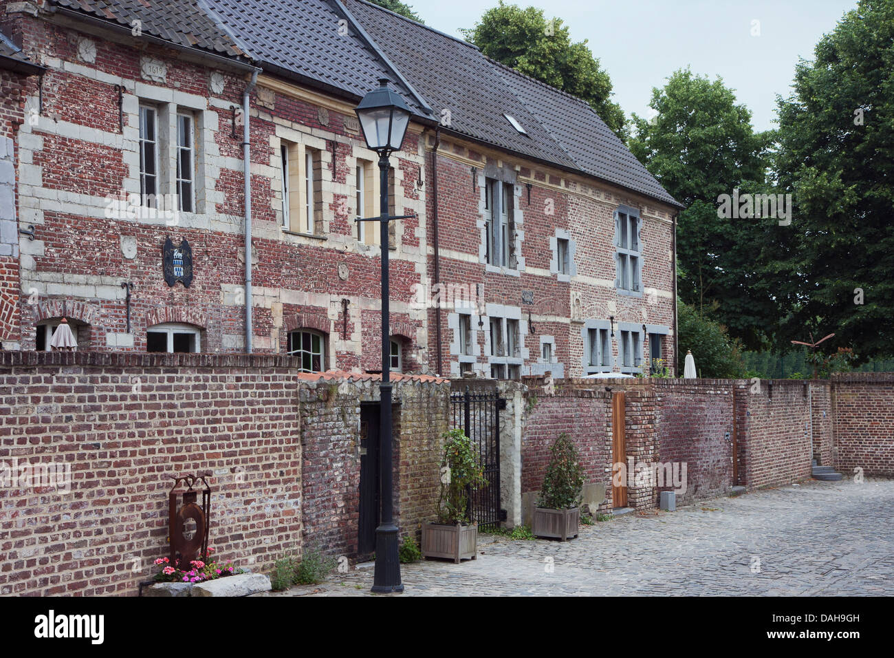 Streetview del béguinage di Tongeren Foto Stock