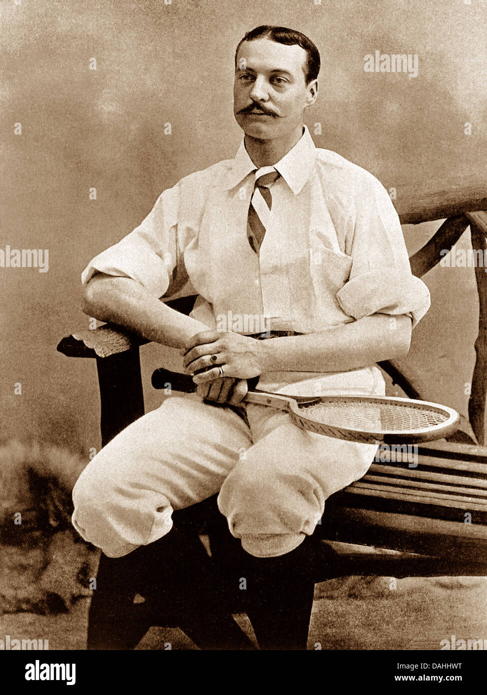 Mister E W Lewis giocatore di tennis Foto Stock