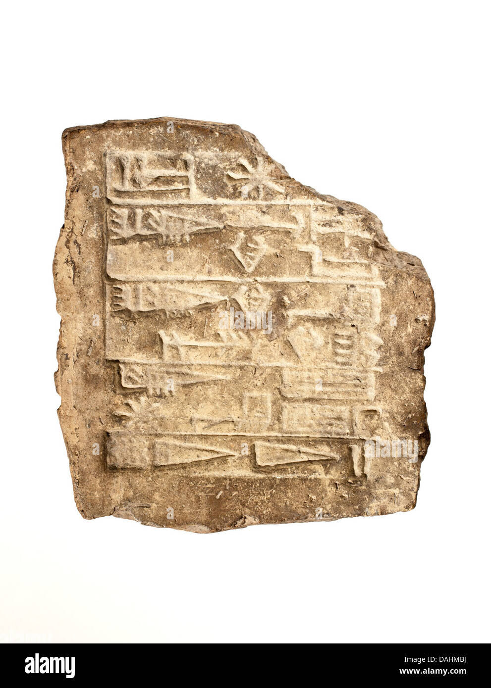 Inscritto mattone di Re Ur-Nammu LACMA M.80.196.66 (2 di 3) Foto Stock