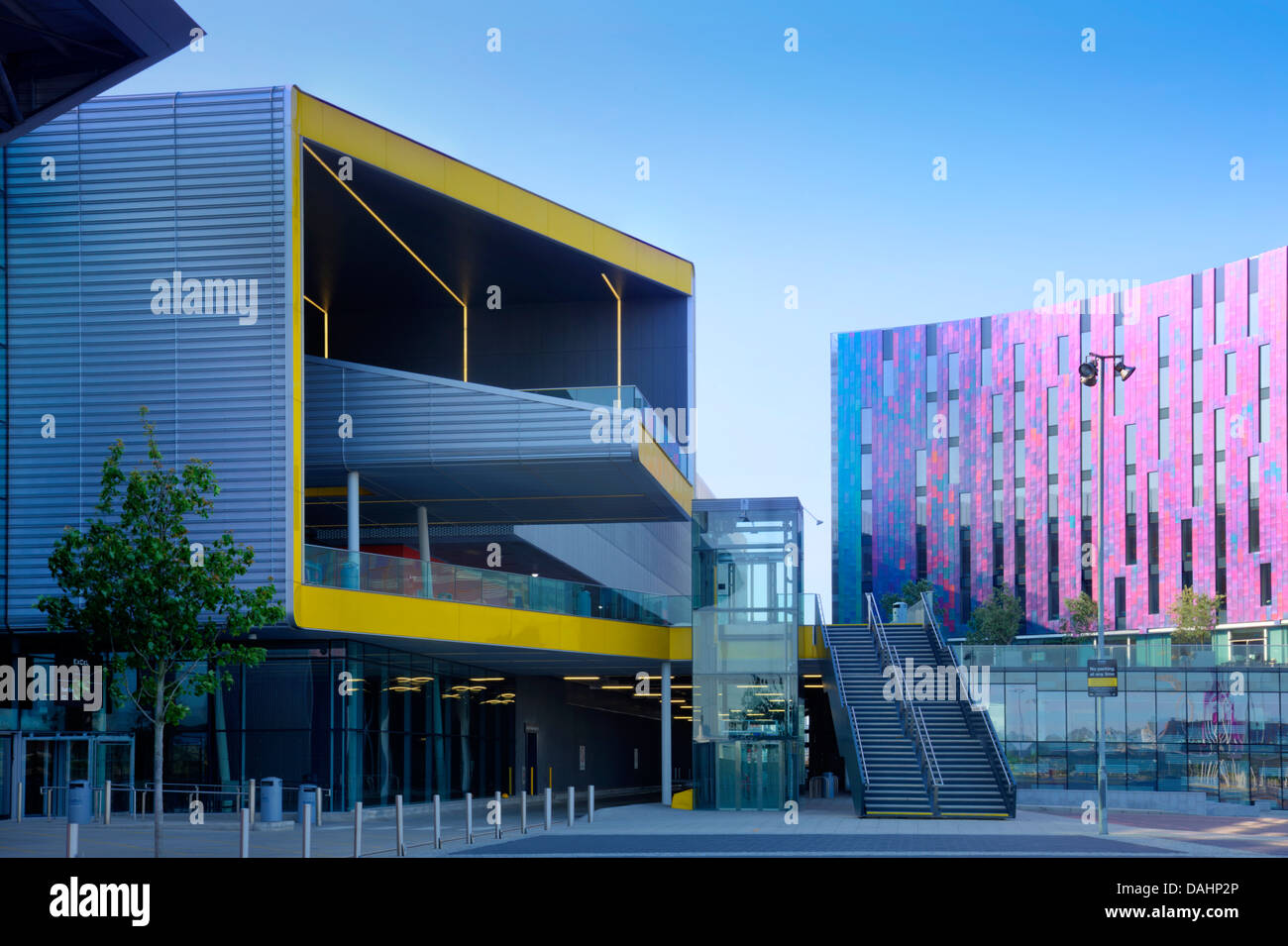 ExCeL di Londra e la Aloft London Excel Hotel, Convention and Exhibition Centre di Londra, Inghilterra Foto Stock