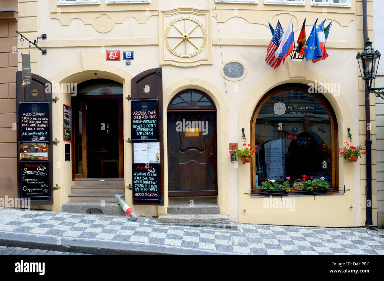 Piccolo quartiere Mala Strana di Praga Repubblica Ceca Bohemia Foto Stock