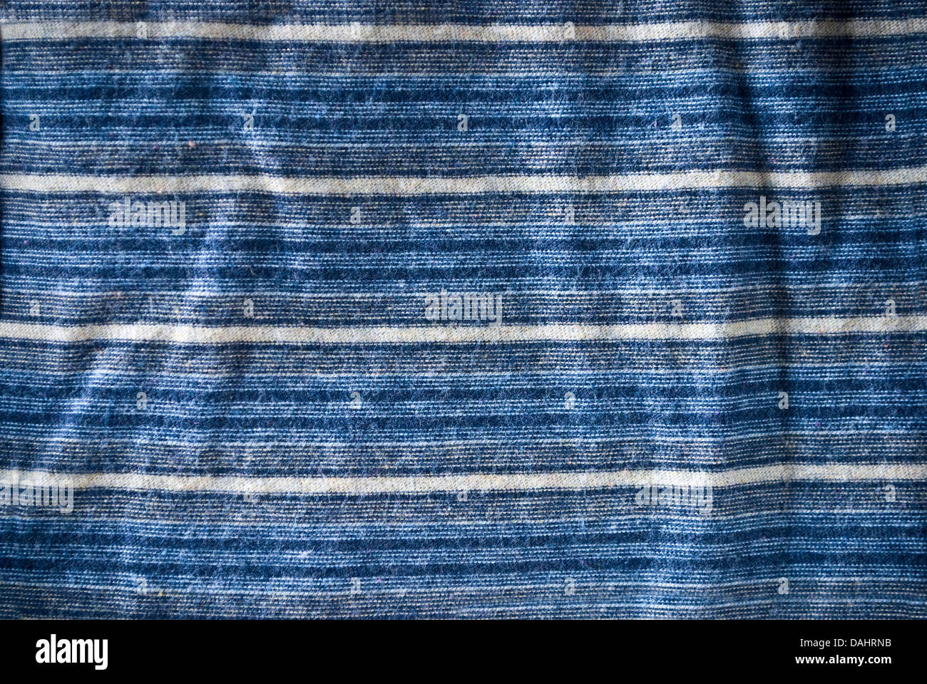 Blu e bianca a strisce di materiale o di sfondo texture Foto Stock