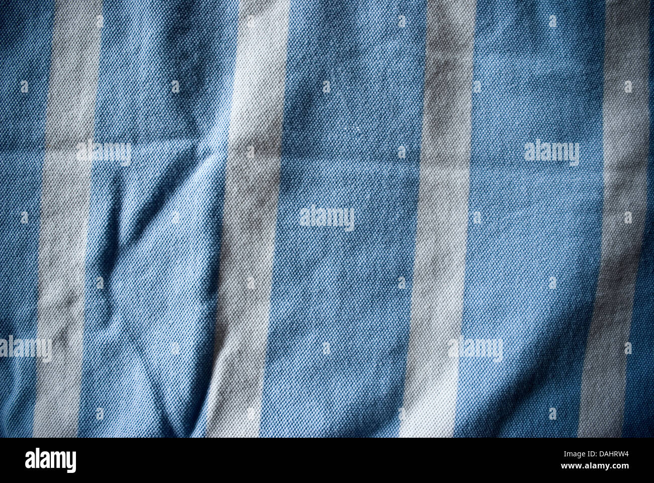 Blu e bianca a strisce di materiale o di sfondo texture Foto Stock