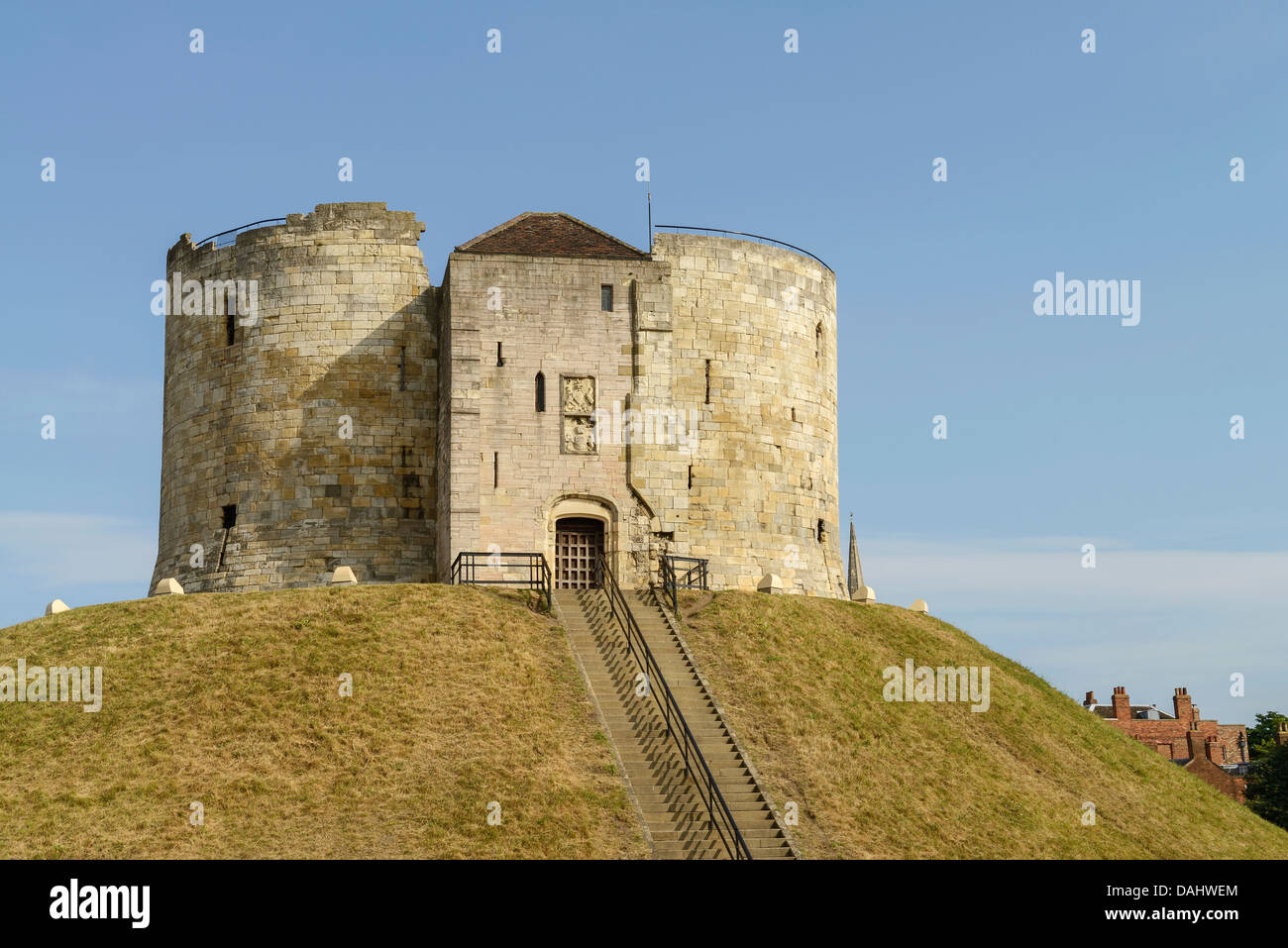Cliffords Tower York city centre REGNO UNITO Foto Stock