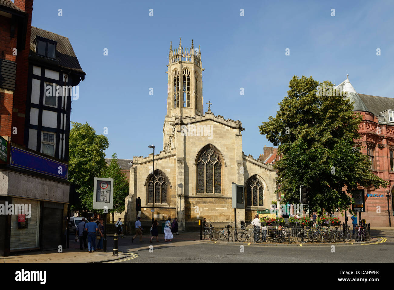 Chiesa di tutti i Santi nel centro della città di York Regno Unito Foto Stock