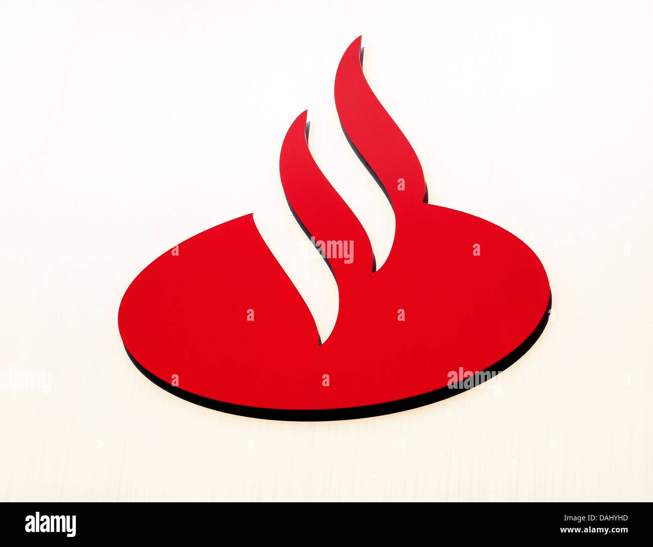 Il logo di Santander, banca banche Foto Stock