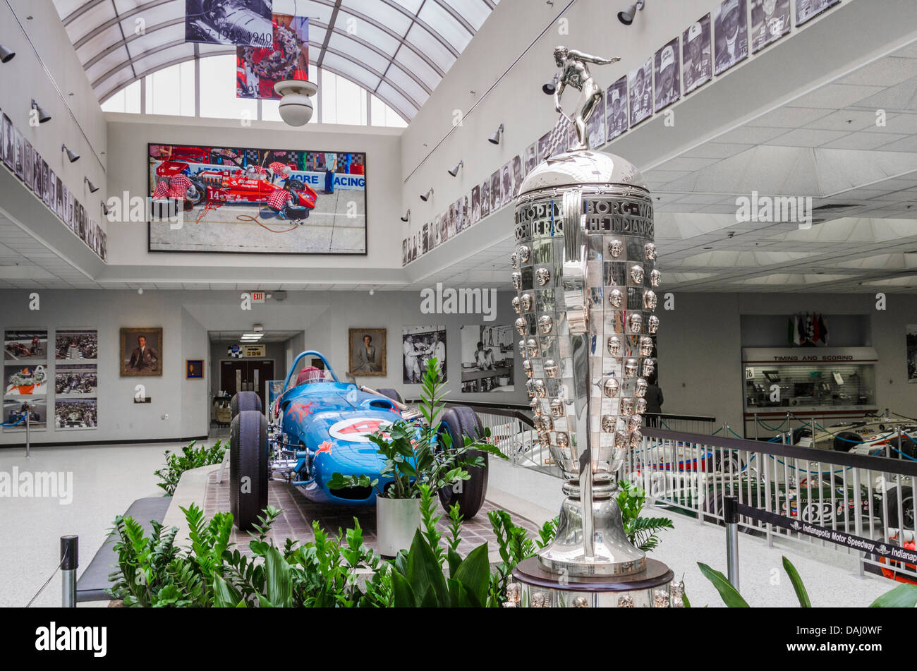 Indianapolis Motor Speedway Hall of Fame Museum, Indianapolis, Indiana, Stati Uniti d'America Foto Stock