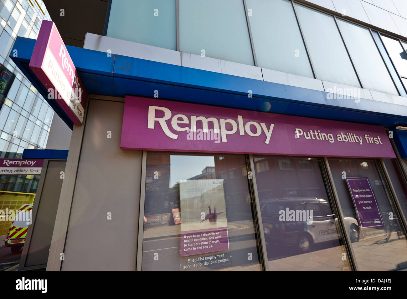 Alla remploy uffici nel centro di Londra, in Inghilterra, Regno Unito Foto Stock