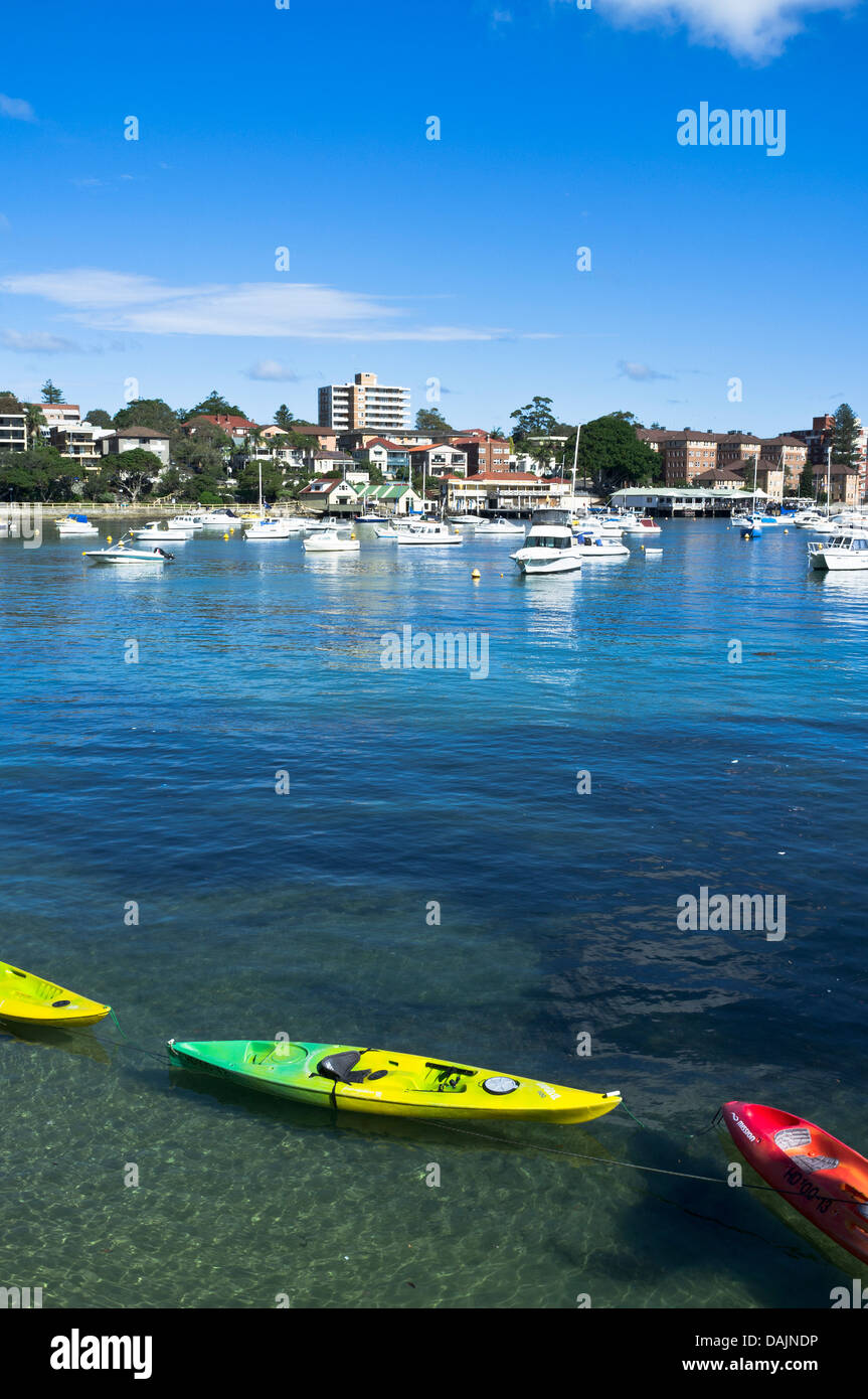 Dh Manly Cove Australia Sydney Manly Harbour barche e canoe Foto Stock