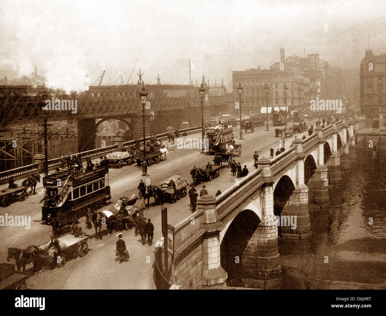 Glasgow Giamaica Ponte primi 1900s Foto Stock