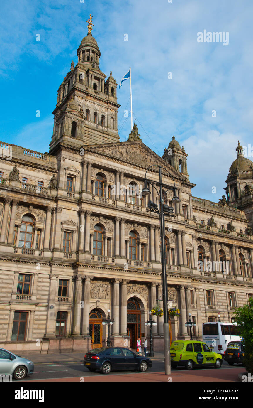 Era Vittoriana Glasgow City Chambers municipio (1888) George Square Central Glasgow Scotland Regno Unito Europa REGNO UNITO Foto Stock