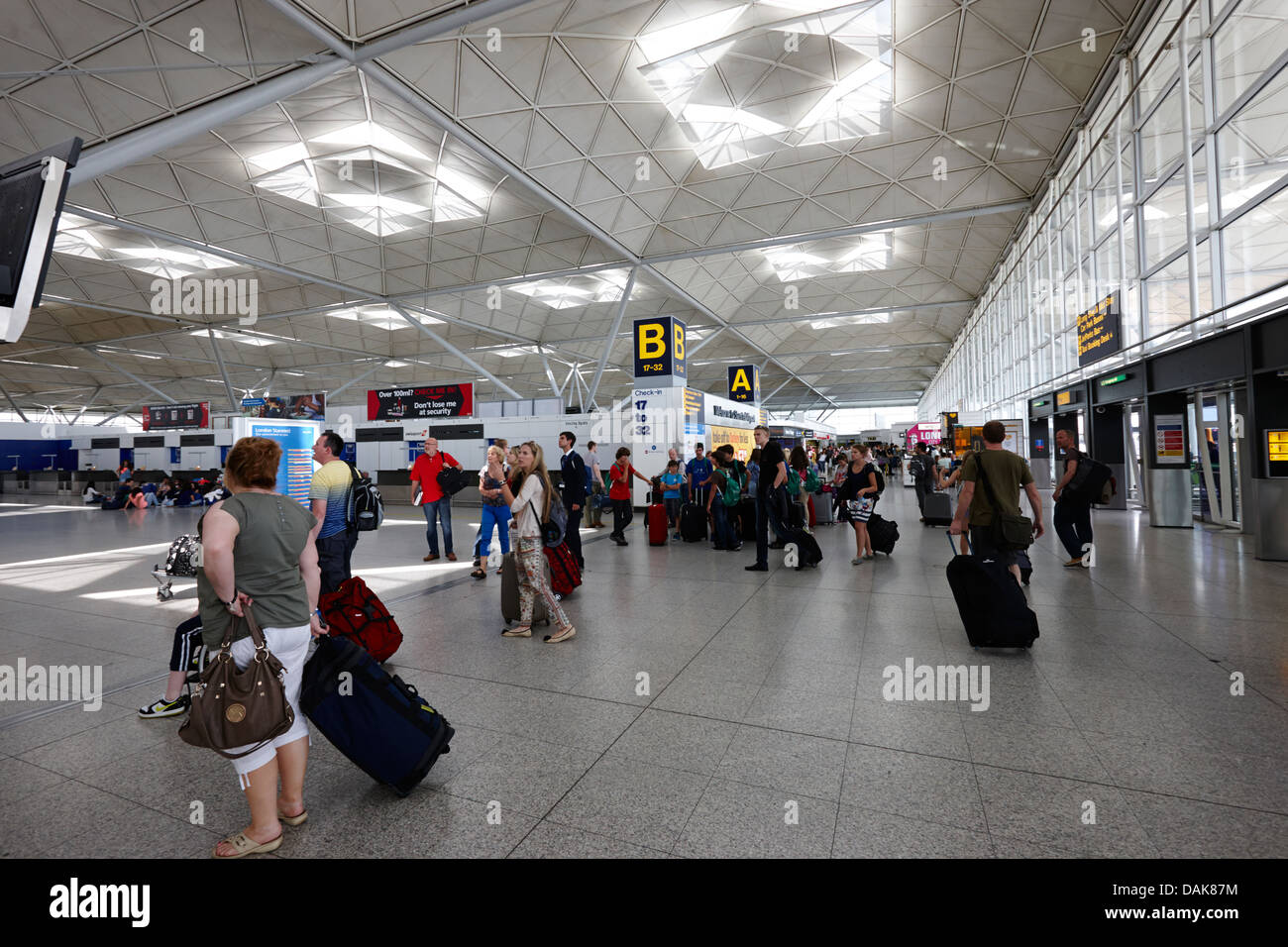 Interior Londra Stansted Essex, Inghilterra, Regno Unito Foto Stock