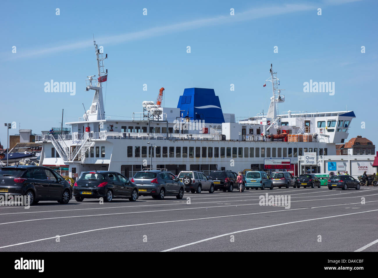 WightLink Isle of Wight Ferry Ferries Portsmouth Foto Stock