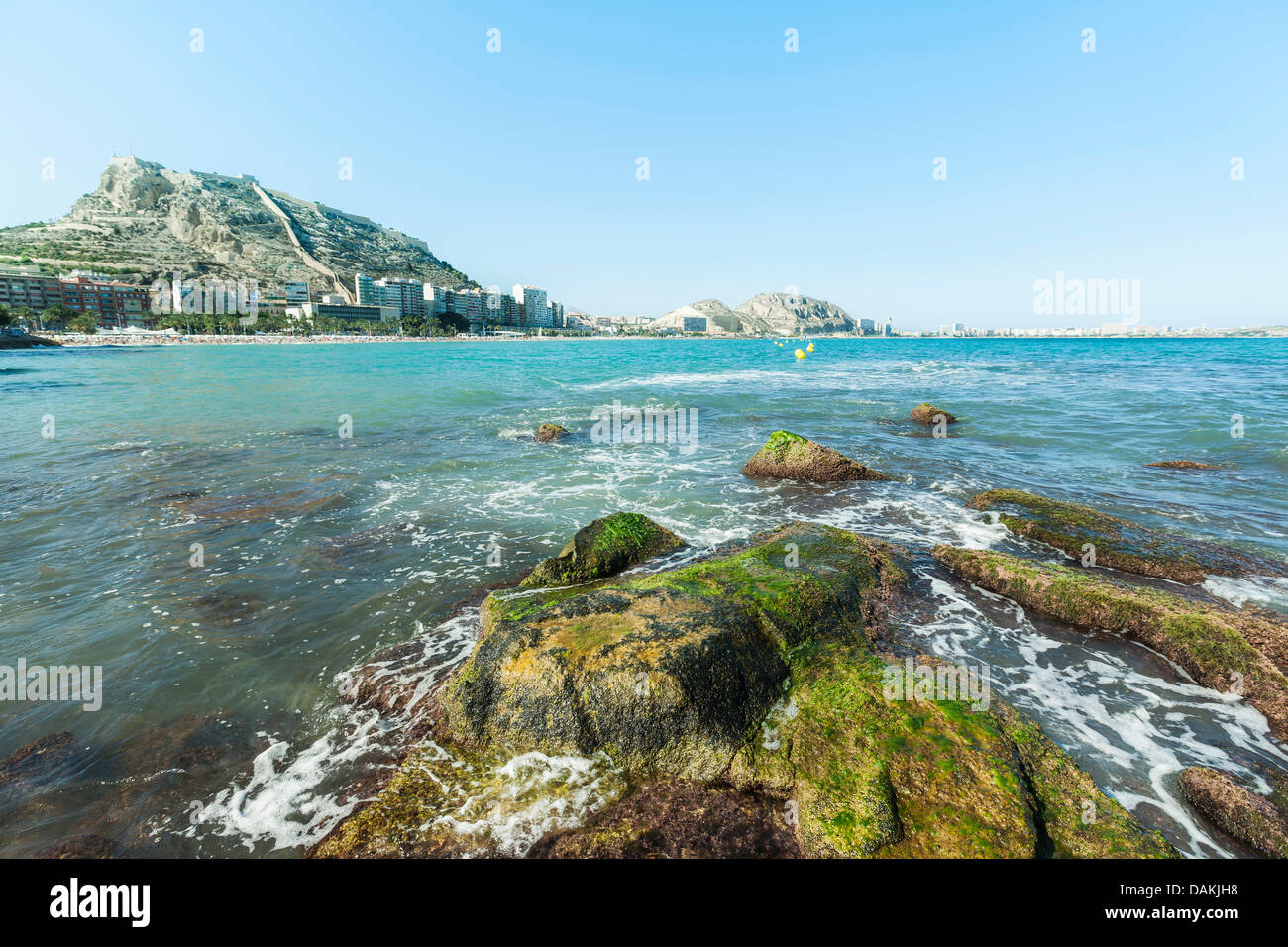 Alicante l'estate popolare destinazione per le vacanze sulla Costa Blanca in Spagna Foto Stock
