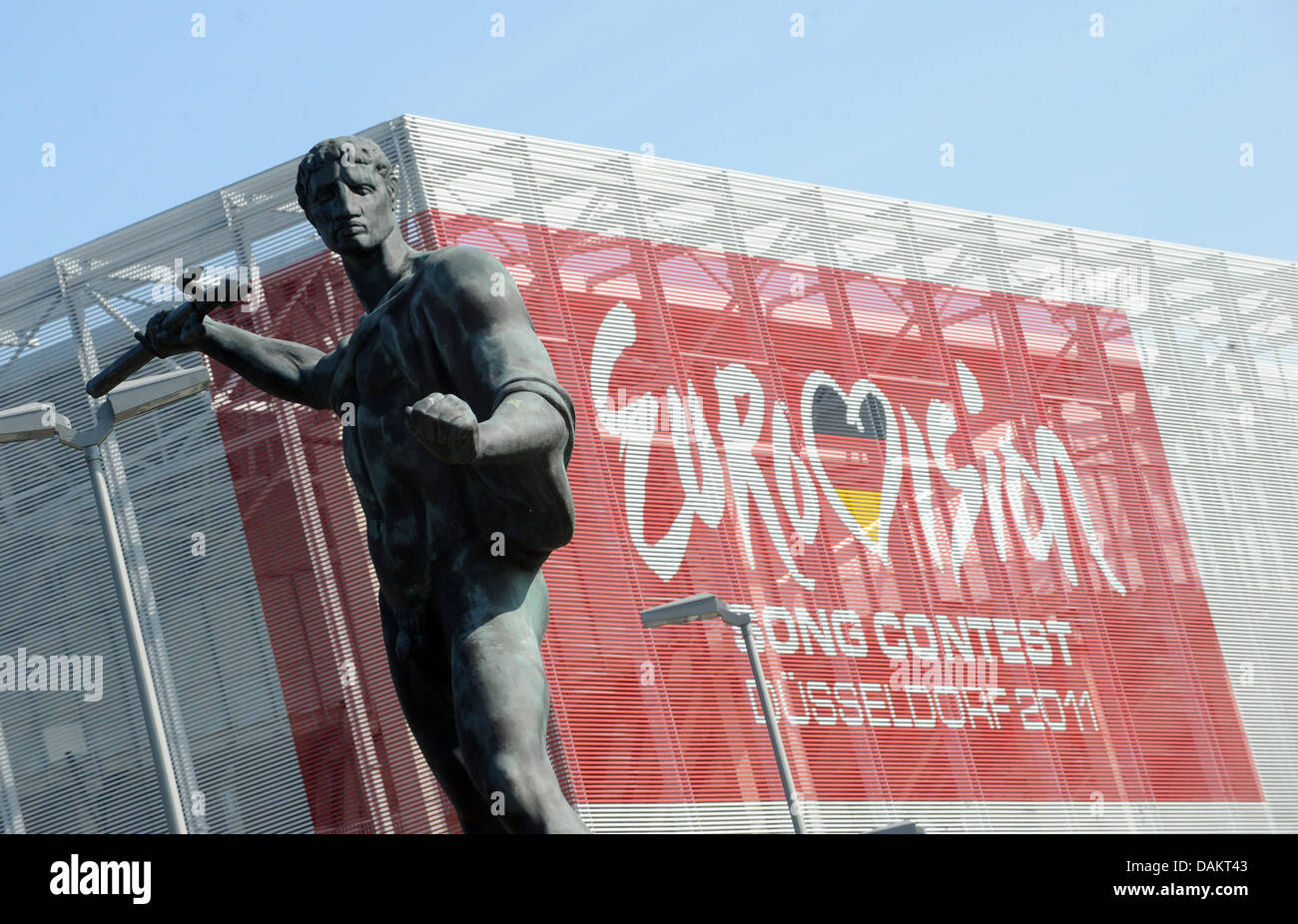 ESPRIT arena, posizione dell'Eurovision Song Contest in Duesseldorf, Germania, 05 maggio 2011. La finale della 56th Eurovision Song Contest avviene il 14 maggio 2011. Foto: Joerg Carstensen dpa/lnw Foto Stock