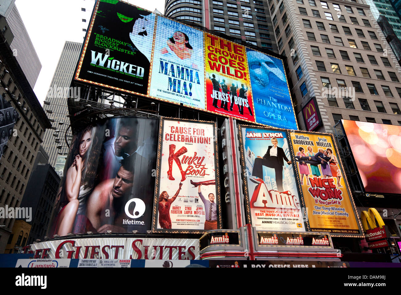 Times Square, Manhattan NYC Foto Stock