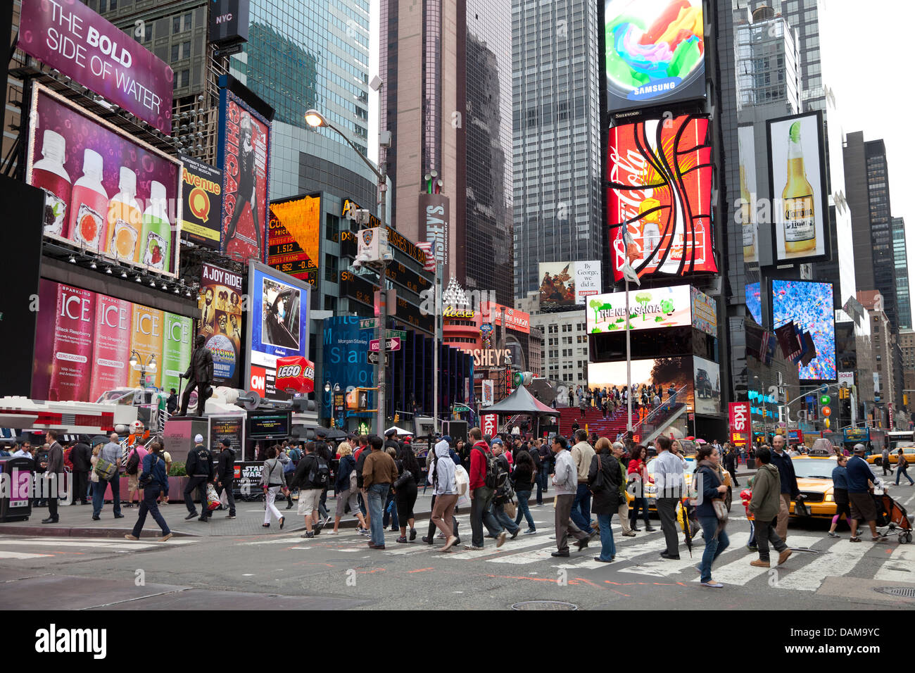 Times Square, Manhattan NYC Foto Stock