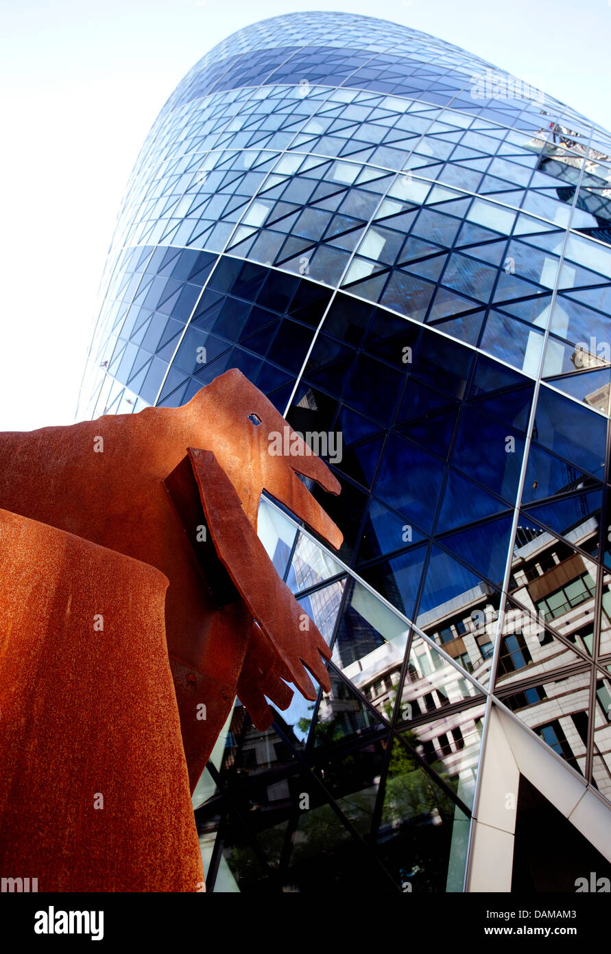 Il buono, il brutto e il cattivo di Jake e Dinos Chapman, City of London Foto Stock