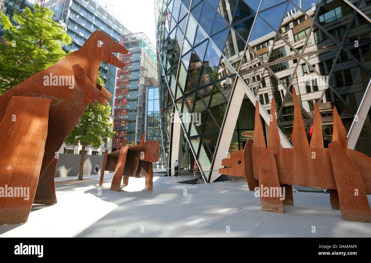 Il buono, il brutto e il cattivo di Jake e Dinos Chapman, City of London Foto Stock