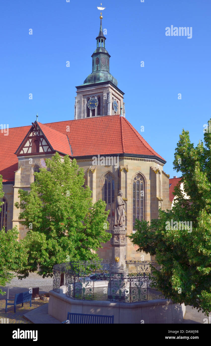 Königsberg in Baviera centro storico Marienkirche Santa Maria Franconia Hassberge Germania Foto Stock