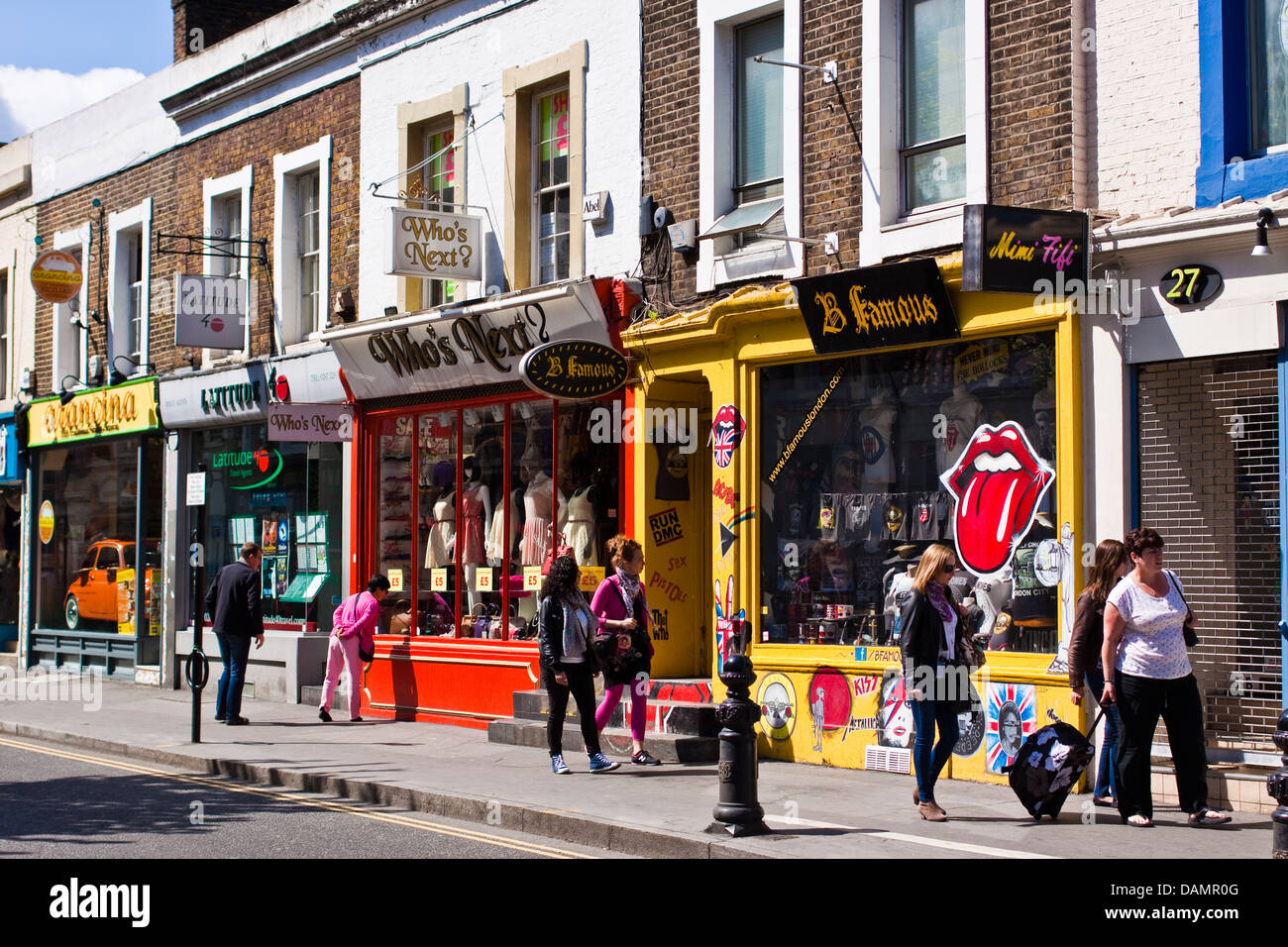 Pembridge Road negozi vicino a Portobello Road a Notting Hill, Londra
