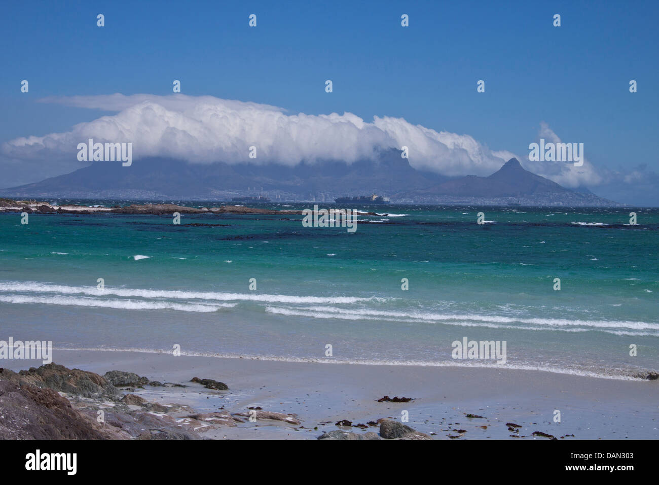 Città del Capo e di table mountain, Western Cape, Sud Africa Foto Stock