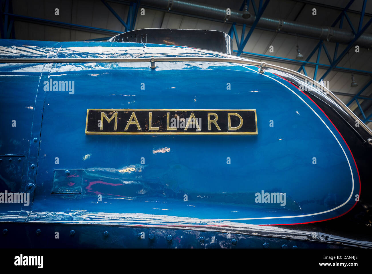 Il grande raduno di A4 locos Pacifico presso il Museo Nazionale delle Ferrovie di York North Yorkshire, Inghilterra. Il Germano Reale Foto Stock