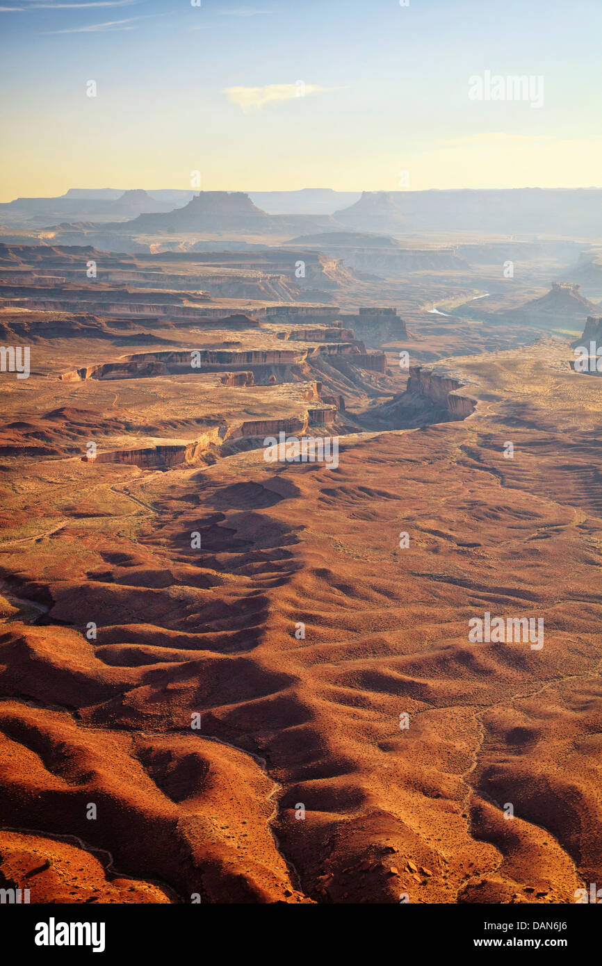 Stati Uniti d'America, Utah, il Parco Nazionale di Canyonlands, Island in the Sky District, Grand View Point Foto Stock