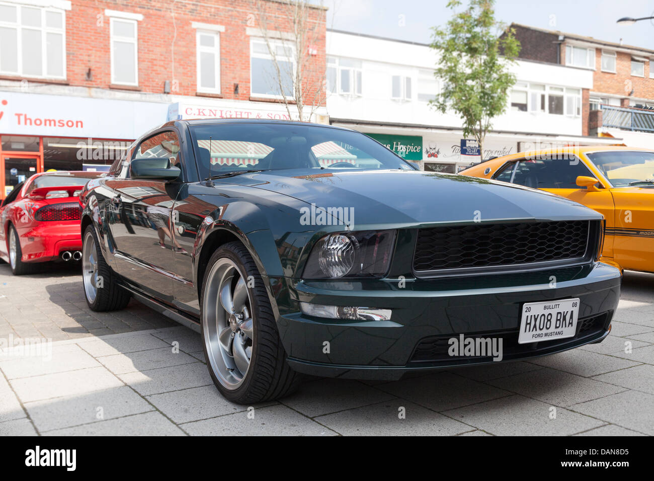 Ford Mustang in classic car show Foto Stock