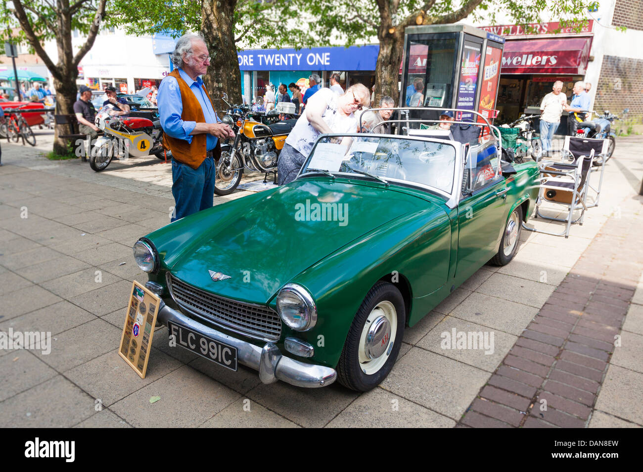 Austin Healey Sprite al classic car show Foto Stock