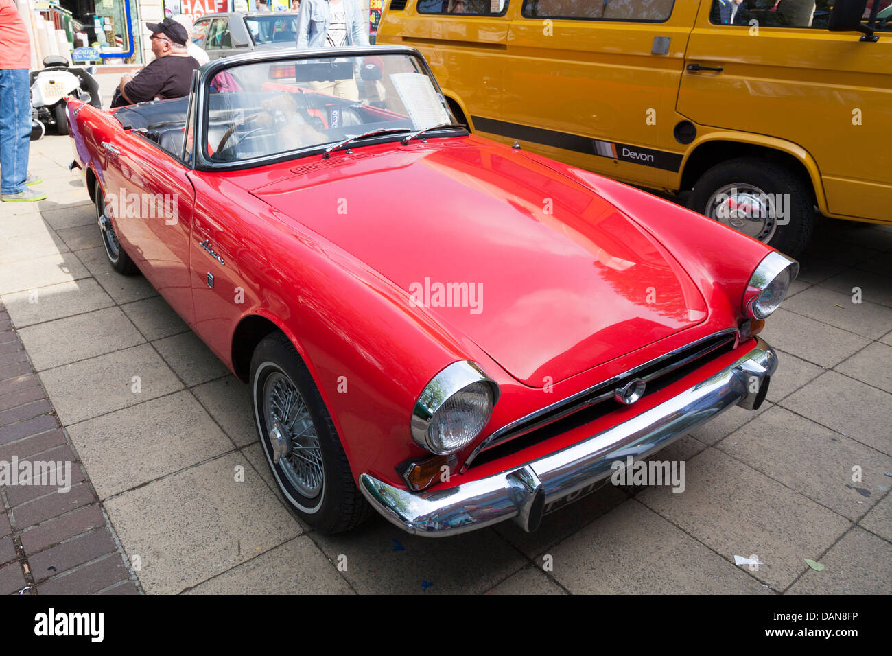 Sunbeam Alpine in classic car show Foto Stock