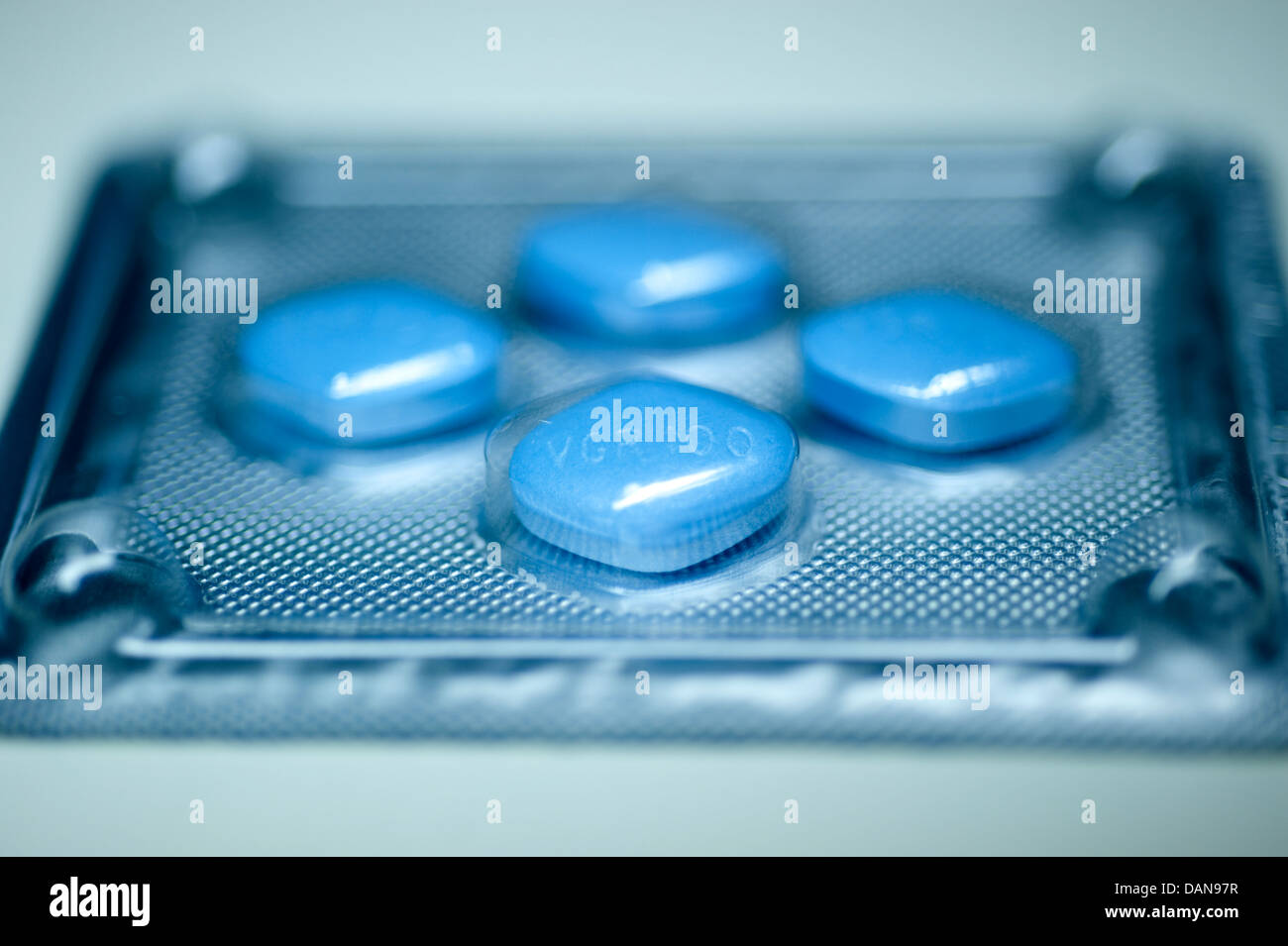 Viagra Pfizer compresse 100mg di Sildenafil impotenza disfunzione erettile Foto Stock